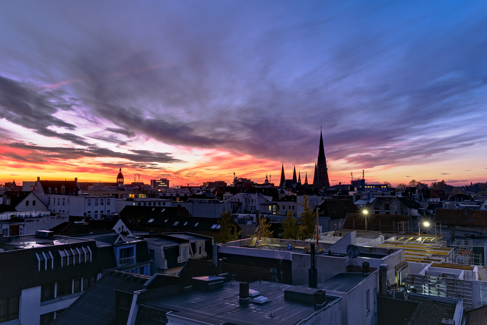 Sonnenaufgang über Oldenburg